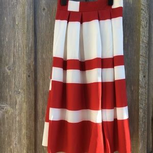 NWT ASOS Striped Midi Skirt